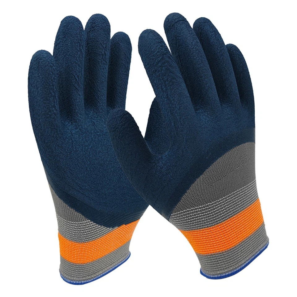 Blue Tire Latex Coated Gloves